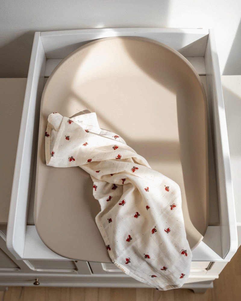 FILIBABBA Bobbie Soft Feel Wickelkissen 2.0 47,8x67,8 cm, Beige