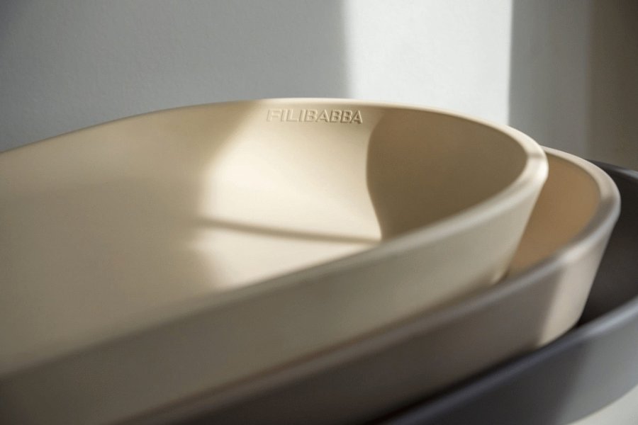 FILIBABBA Bobbie Soft Feel Wickelkissen 2.0 47,8x67,8 cm, Cream