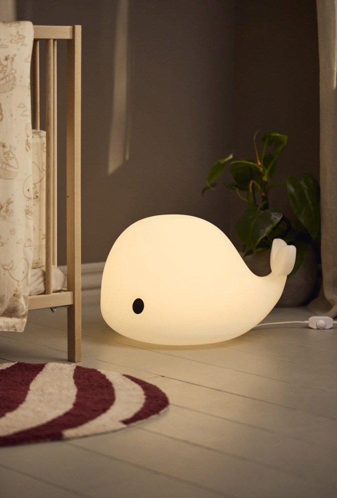 FILIBABBA Gulvlampe LED Wal Christian 50 cm, Wei