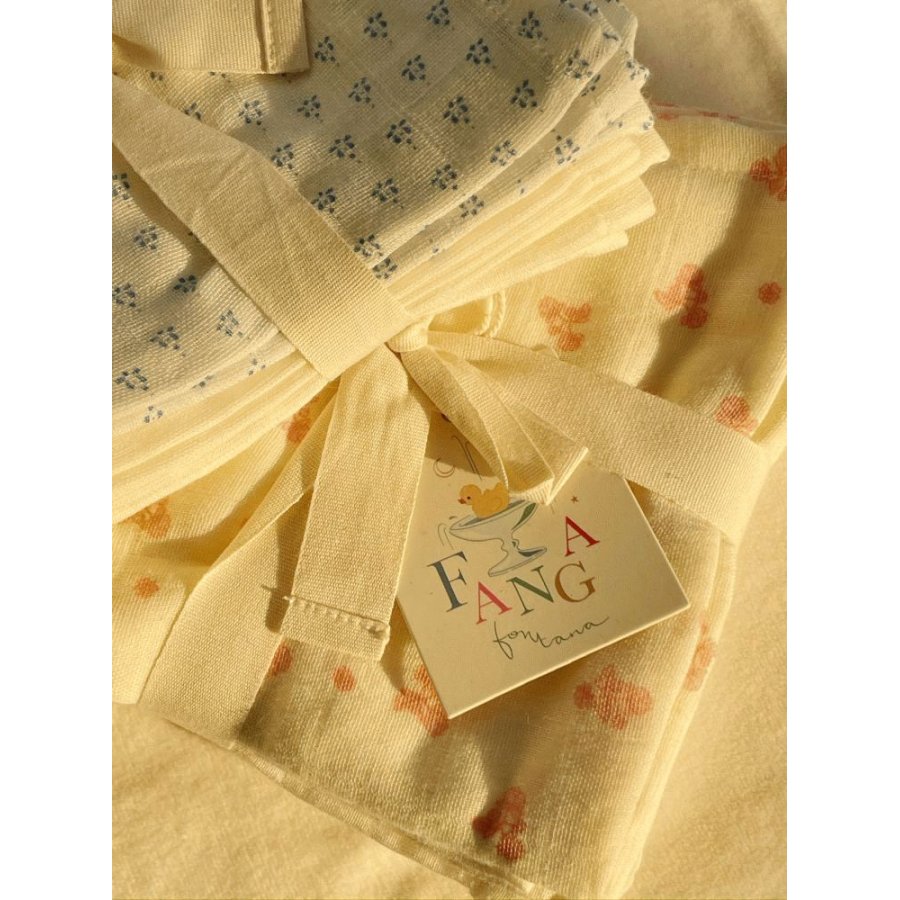 Fanga Fontana Bellini Mulltuch 3er Set 65x65 cm, Ilmia