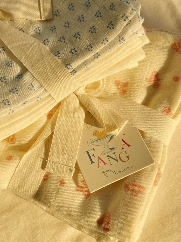 Fanga Fontana Bellini Mulltuch 3er Set 65x65 cm, Ilmia