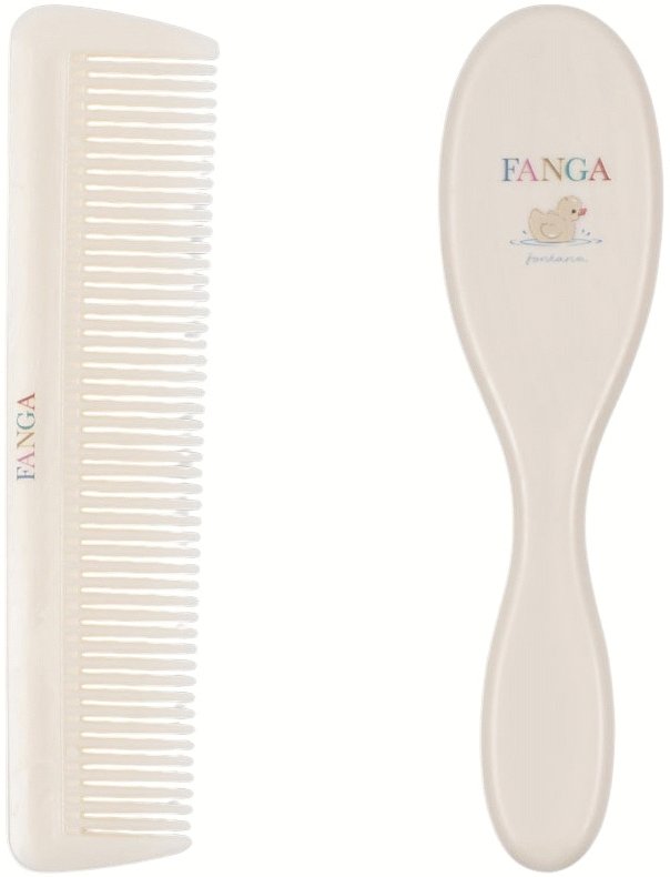 Fanga Fontana Baby Haarbrsten-Set, Beige