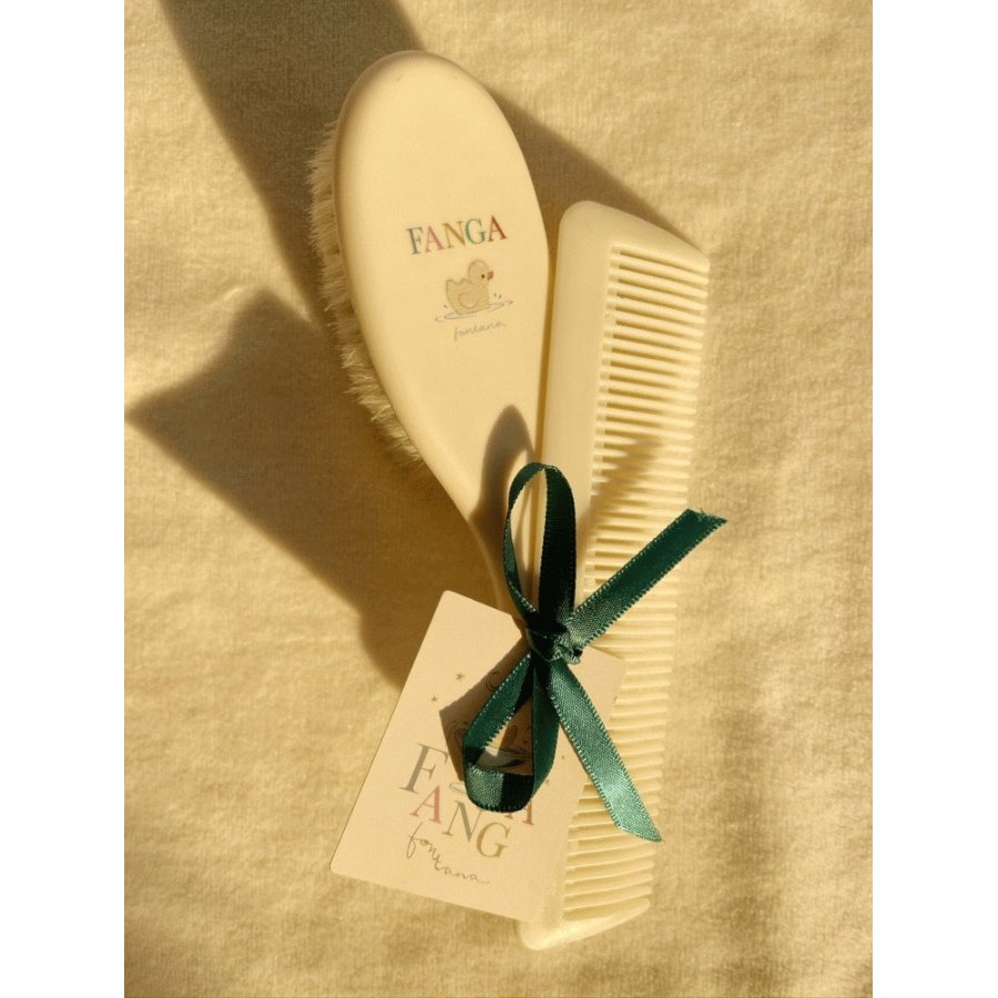 Fanga Fontana Baby Haarbrsten-Set, Beige