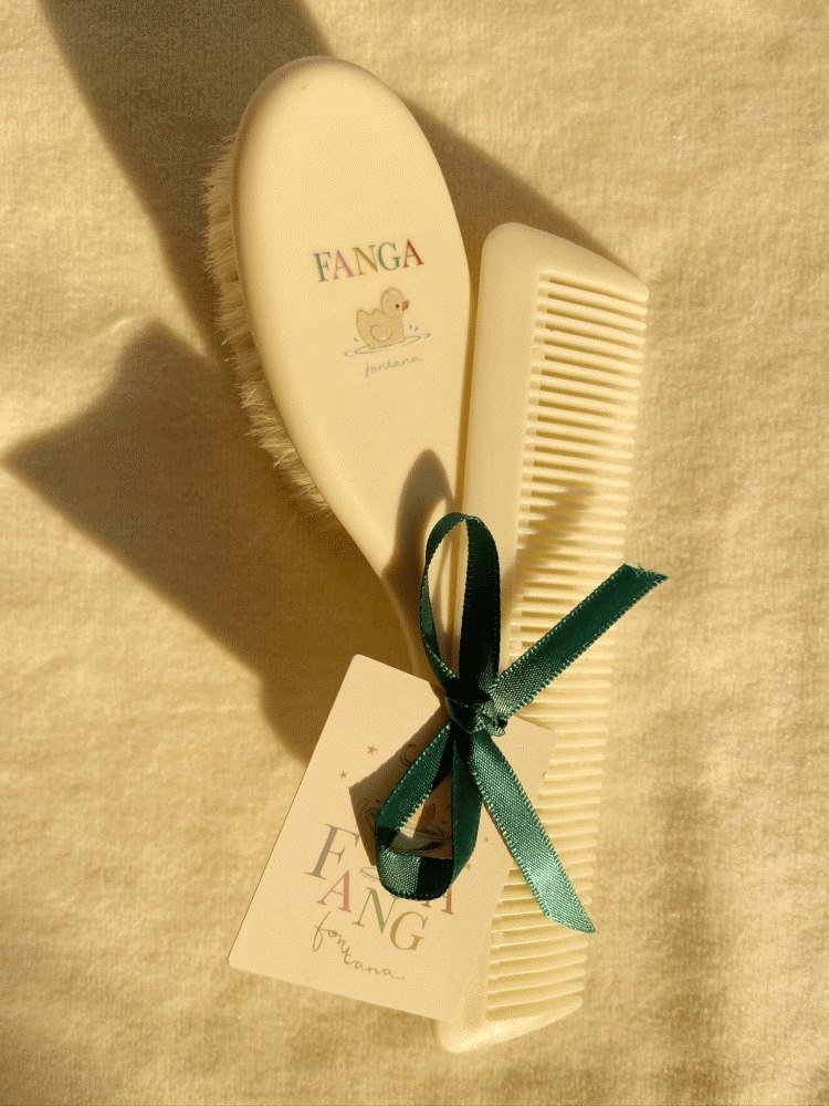 Fanga Fontana Baby Haarbrsten-Set, Beige