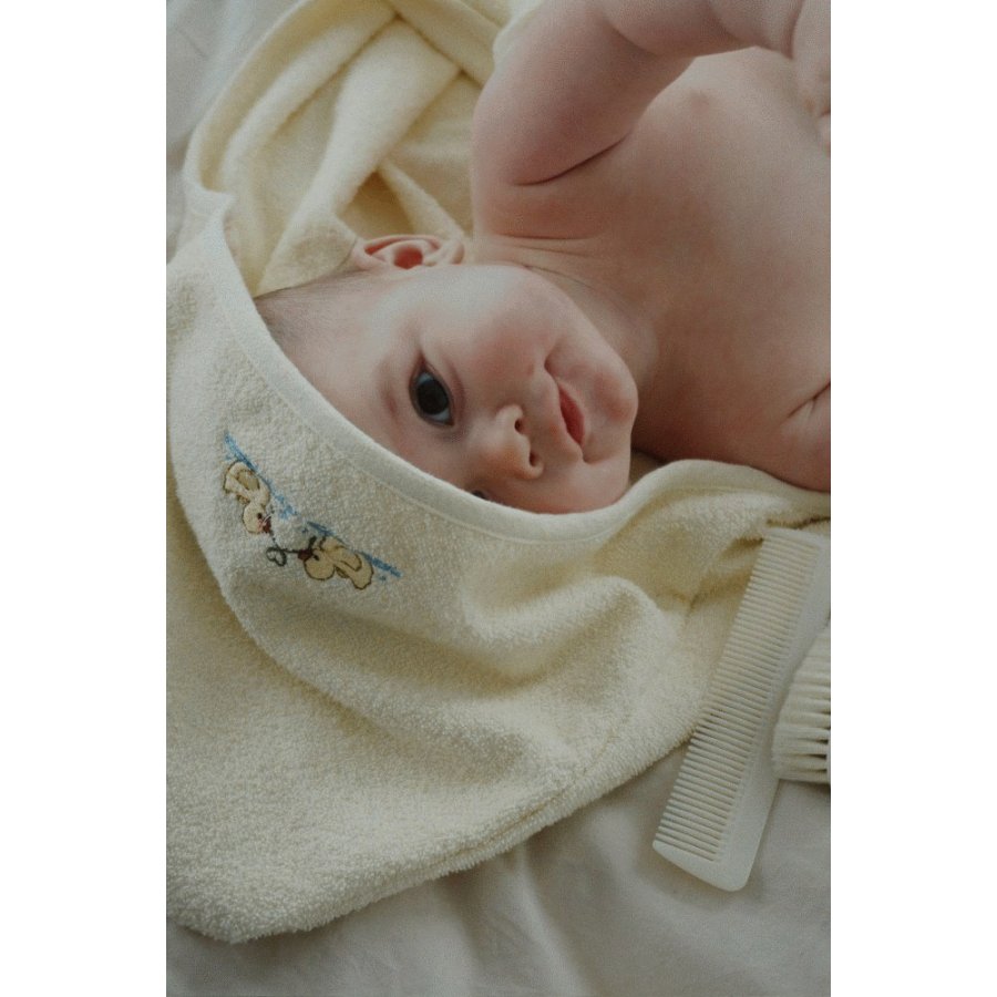 Fanga Fontana Figo Babyhandtuch 75x75 cm, Antique White