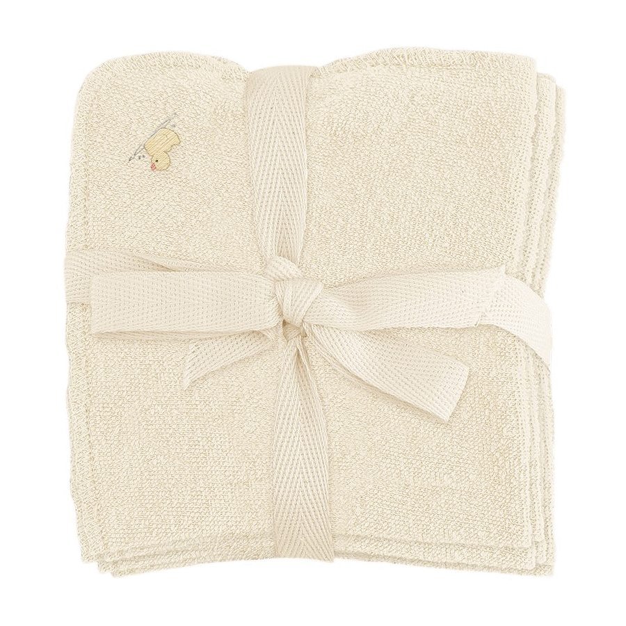 Fanga Fontana Figo Waschlappen 6er Set 25x25 cm, Antique White