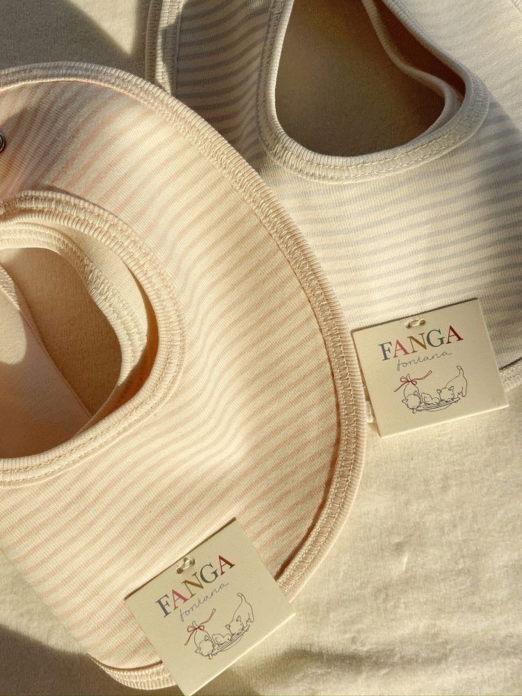 Fanga Fontana Fio Stripe Ltzchen 2er Set, Blue Mix