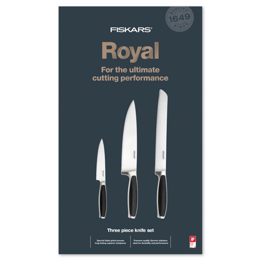 Fiskars Royal Knivst 3 dele