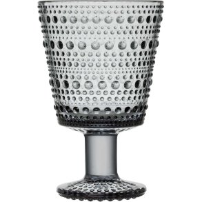 Iittala Kastehelmi Glas op Voet 2-delige set 26 cl, Grijs