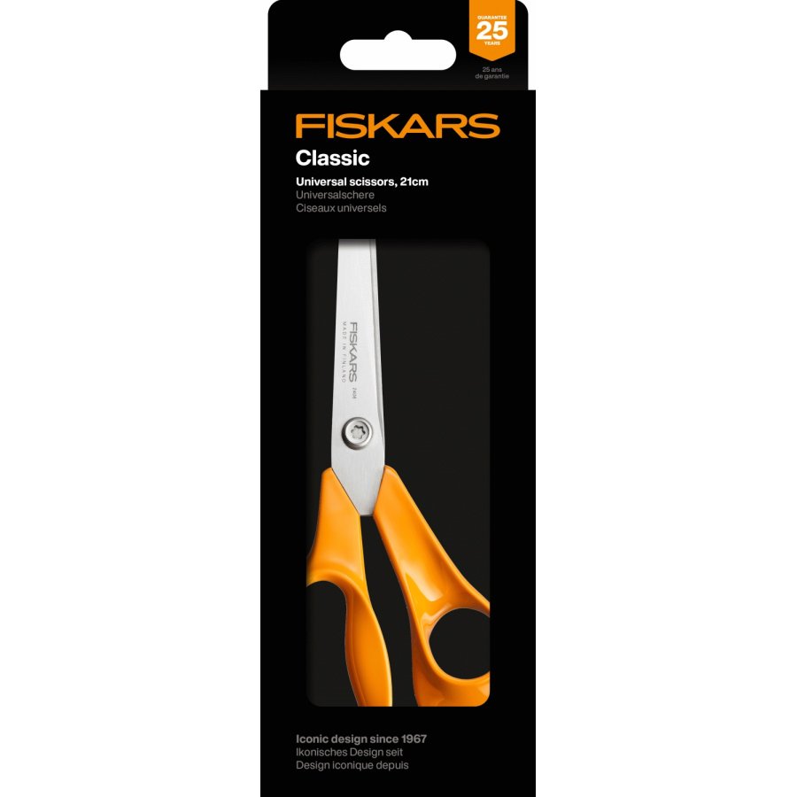 Fiskars Classic Universalschere 21 cm, Orange