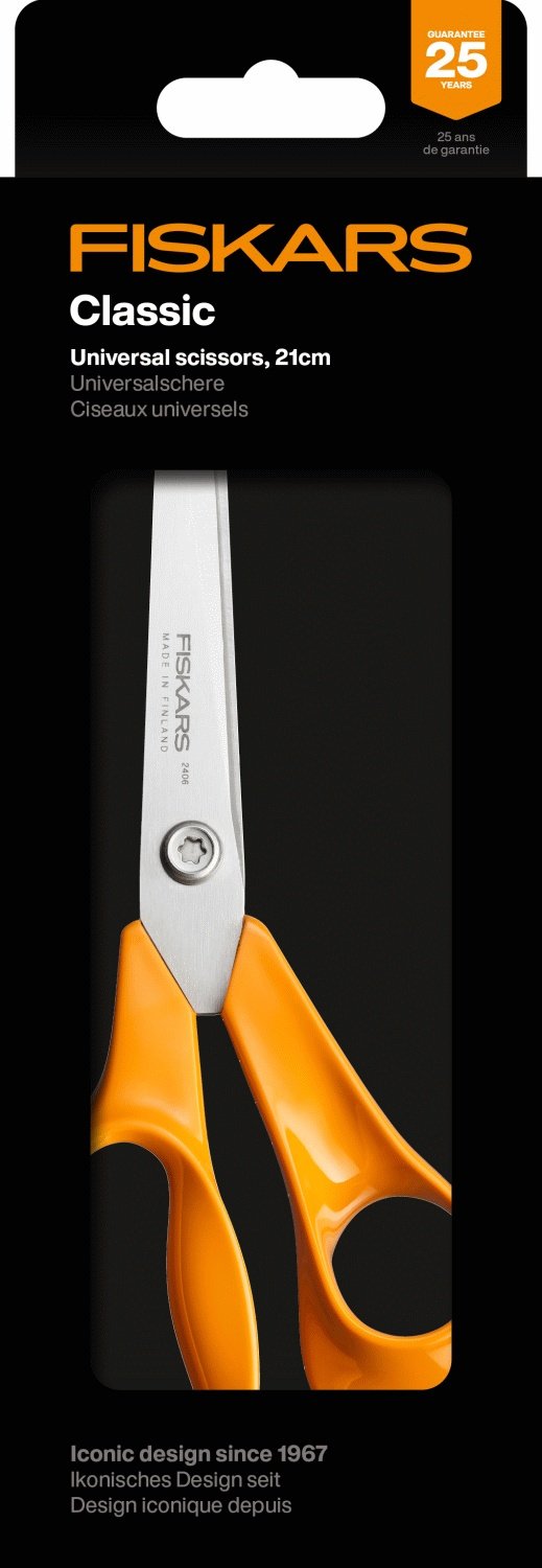 Fiskars Classic Universalschere 21 cm, Orange