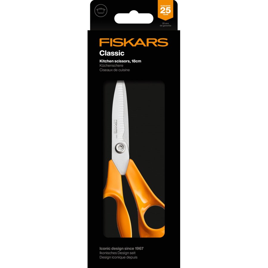 Fiskars Classic Küchenschere 18 cm, Orange