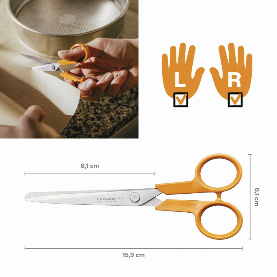Fiskars Classic Universalschere 16 cm, Orange