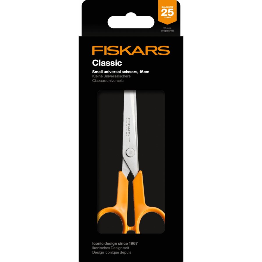 Fiskars Classic Universalschere 16 cm, Orange