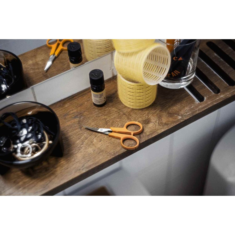Fiskars Classic Gebogene Nagelschere 10 cm, Orange