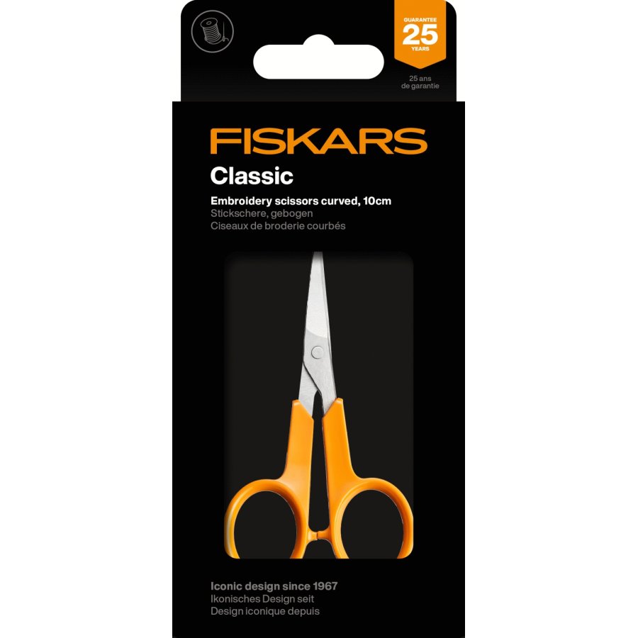 Fiskars Classic Stickschere 10 cm, Orange