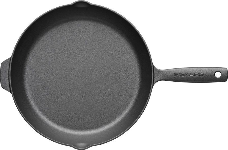 Fiskars Folken Gusseisenpfanne ohne Beschichtung 28 cm