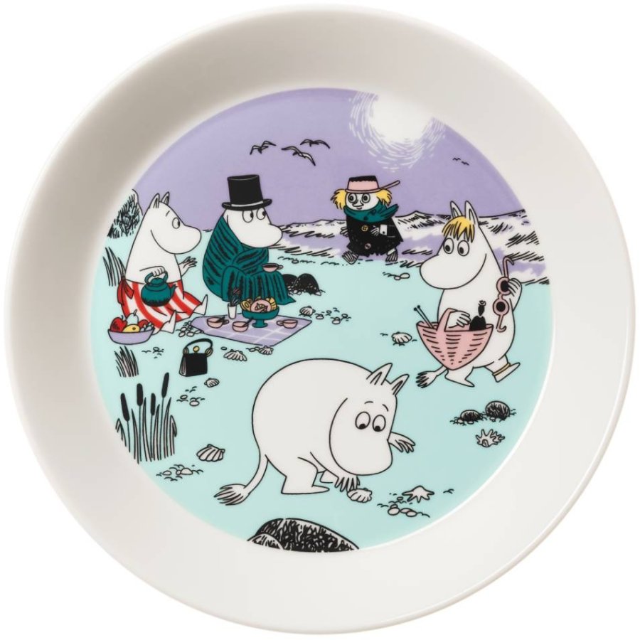 Moomin Arabia Mumi Tallerken 19 cm, Stranddag