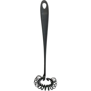 Fiskars Essential Spiralbesen 35,5 cm, Schwarz