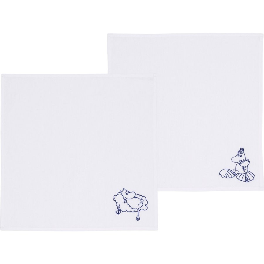 Moomin Arabia Haru Serviettenset, Wei/Blau
