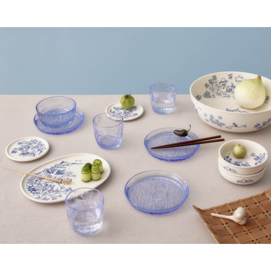 Moomin Arabia Mumin Wasserglas 2er Set 28 cl, Blau