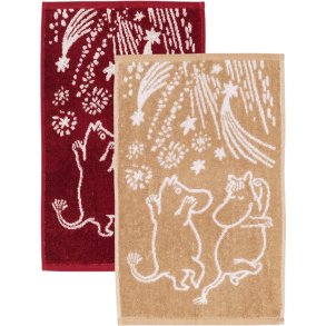 Moomin Arabia Mumi Hndkldest 2 stk. 30x50 cm, Festlige jeblikke