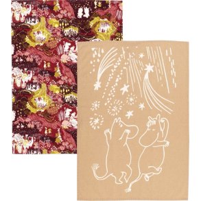Moomin Arabia Mumi Viskestykke 50x70 cm, Festlige jeblikke