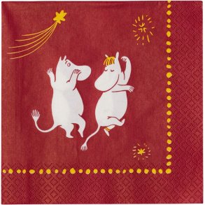 Moomin Arabia Mumi Servietter 33x33 cm, Festlige jeblikke