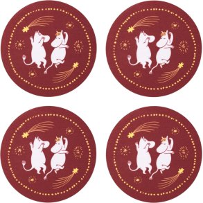 Moomin Arabia Mumi Bordskner 4 stk, Festlige jeblikke