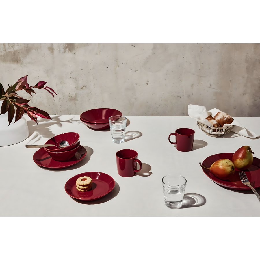 Iittala Teema Diepe Bord 21 cm, Cherry