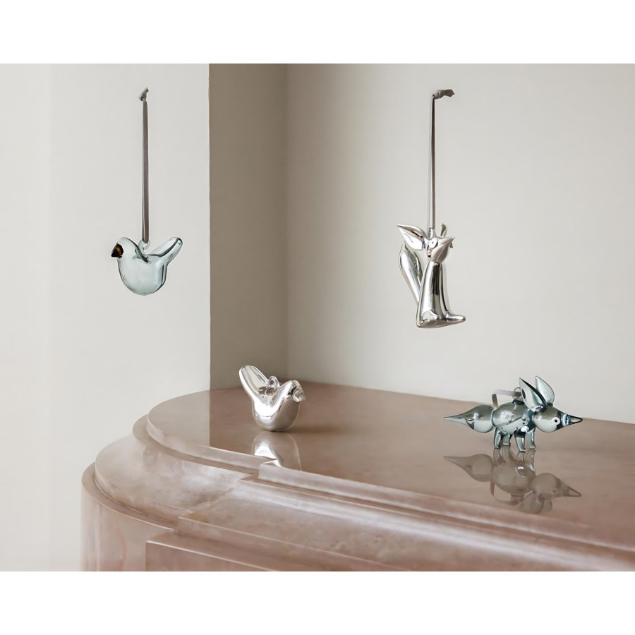 Iittala Glazen vogels 3-delige set 7,3 cm, Mirror