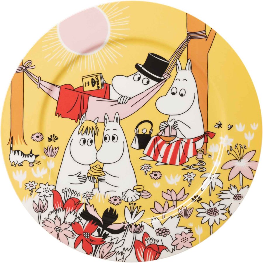 Moomin Arabia Mumin Servierplatte �29,8 cm, Familienzeit/Gelb