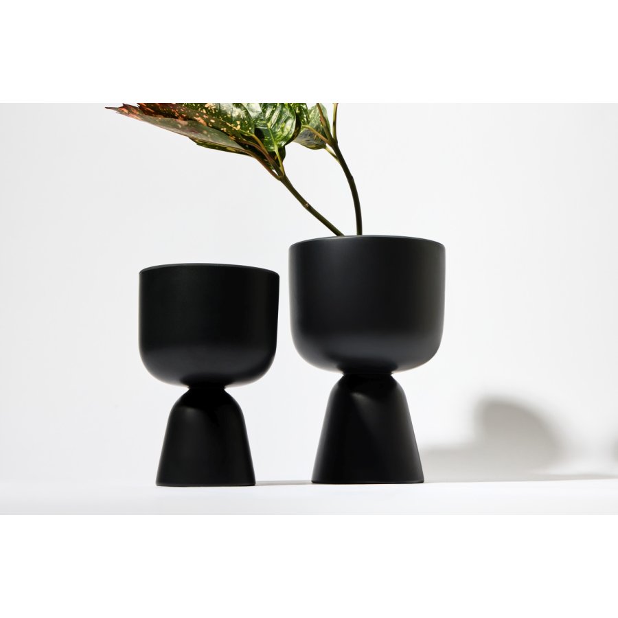 Iittala Nappula Kr�utertopf H23 cm, Mattschwarz
