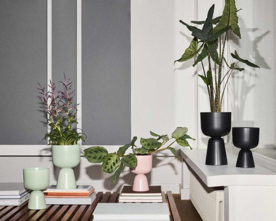 Iittala Nappula Kr�utertopf H19 cm, Mattschwarz