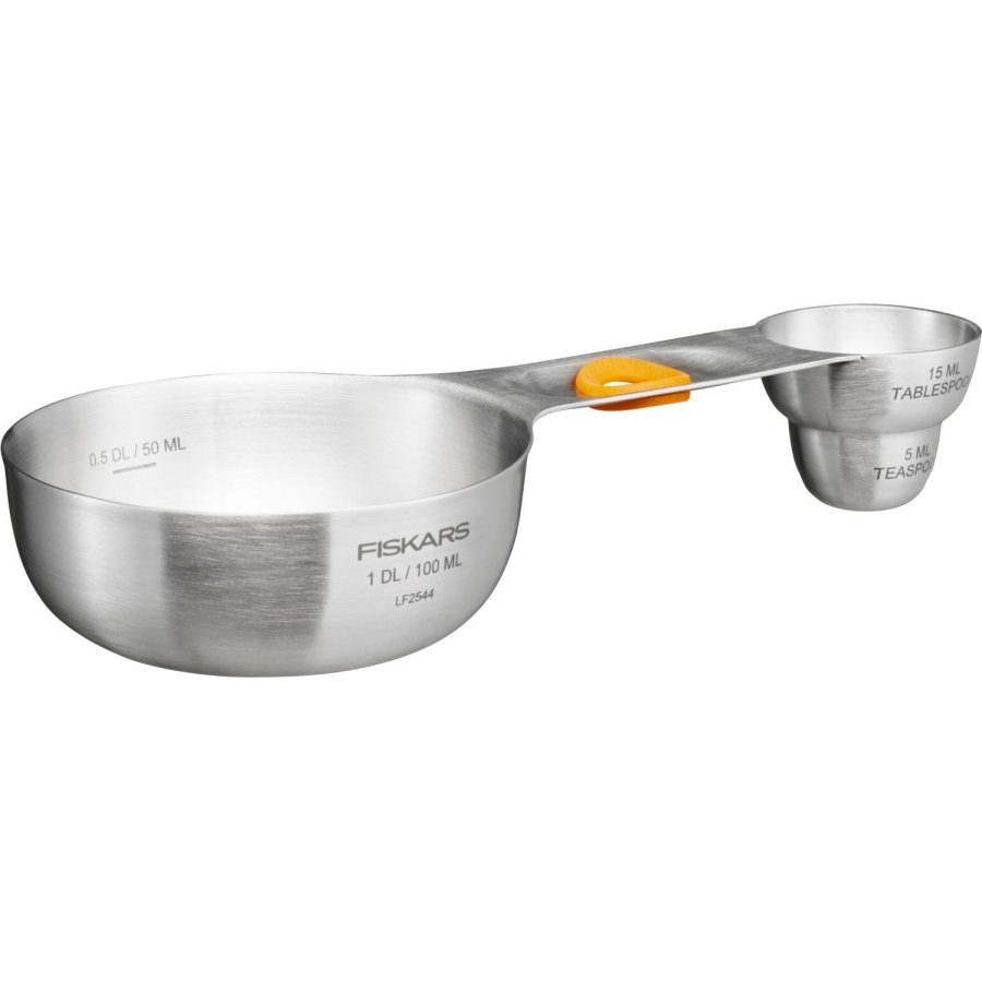 Fiskars Functional Form Messlöffel 3-in-1, Edelstahl