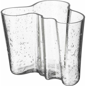 Iittala Aalto Vase H16 cm, Bobler/Klar
