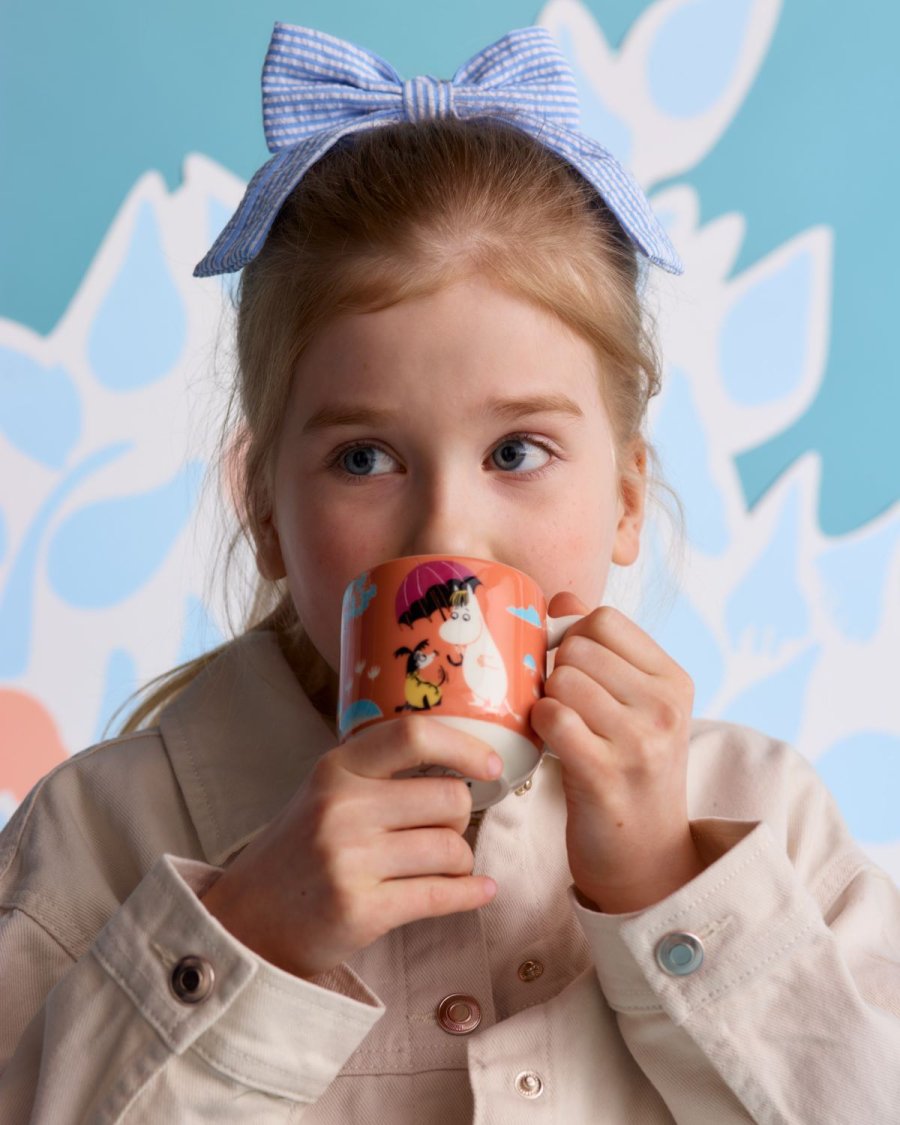 Moomin Arabia Mumin Kinder-Essgeschirr-Set, Unter Dem Regenschirm