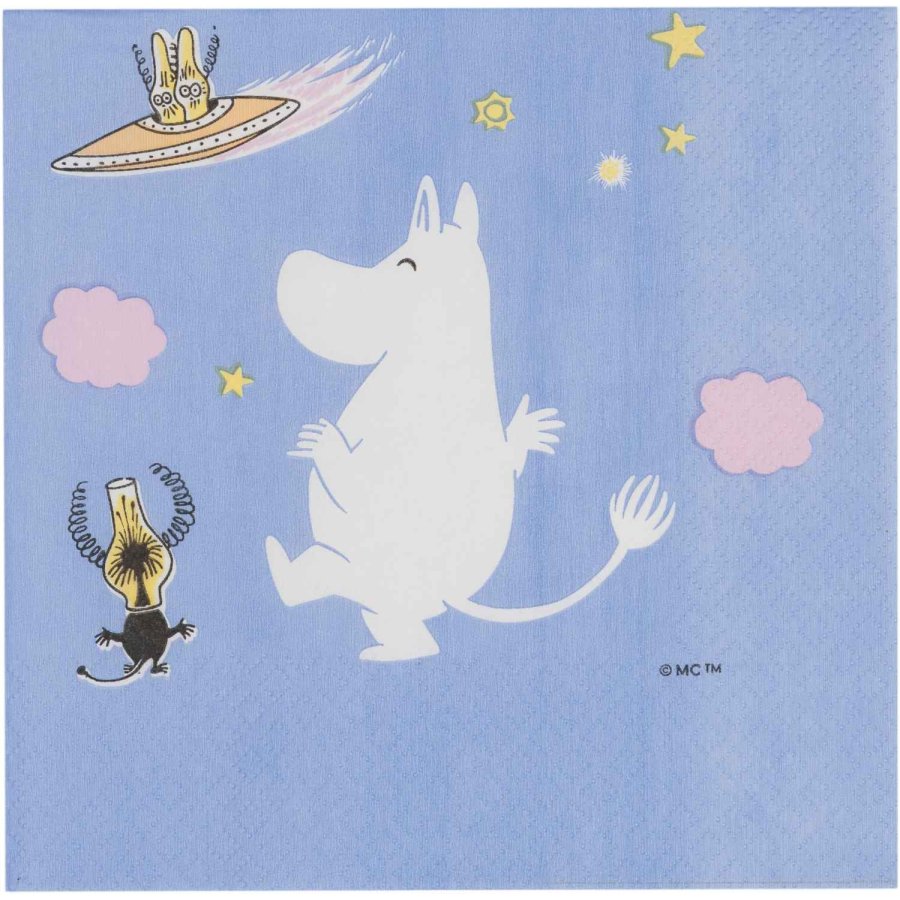 Moomin Arabia Mumin Papierserviette 33x33 cm, Weltraumabenteuer
