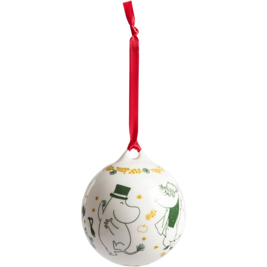 Moomin Arabia Mumi �rskugle 2026 �8 cm, Hvid