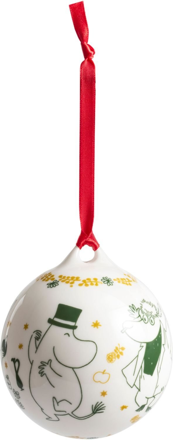 Moomin Arabia Mumi �rskugle 2026 �8 cm, Hvid