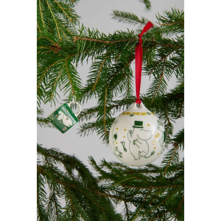 Moomin Arabia Mumi �rskugle 2026 �8 cm, Hvid