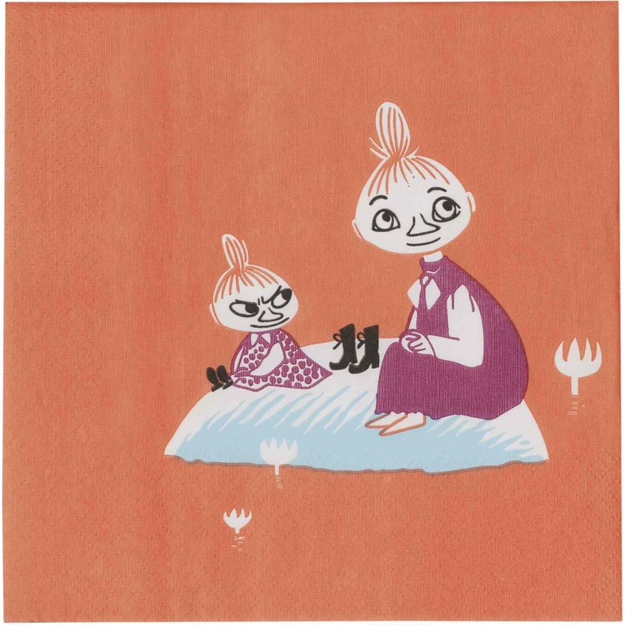 Moomin Arabia Mumin Papierserviette 33x33 cm, Unter Dem Regenschirm