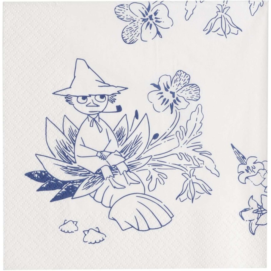 Moomin Arabia Mumi Haru Papierserviette 20er Set 33x33 cm, Wei&szlig;