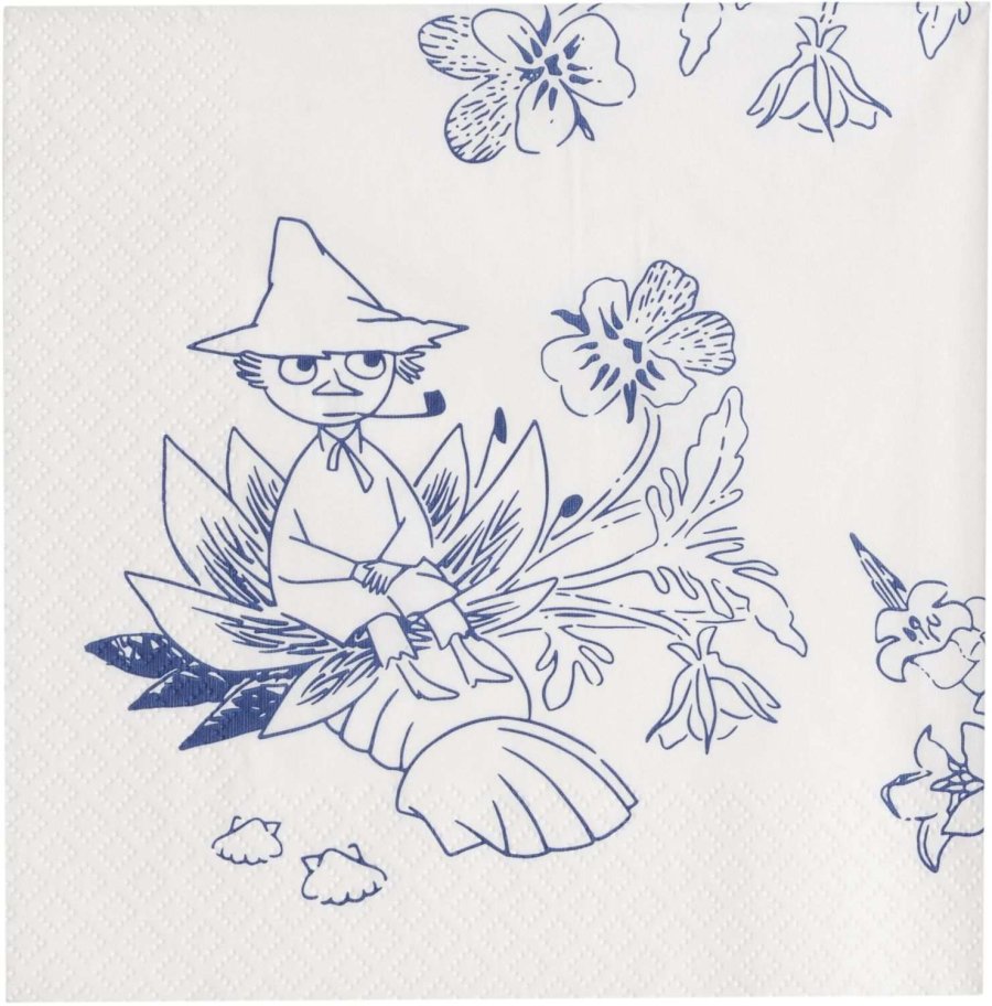 Moomin Arabia Mumi Haru Papierserviette 20er Set 33x33 cm, Wei&szlig;