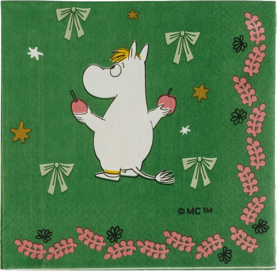 Moomin Arabia Mumi Papierserviette 33x33 cm, Liebesgeschenk