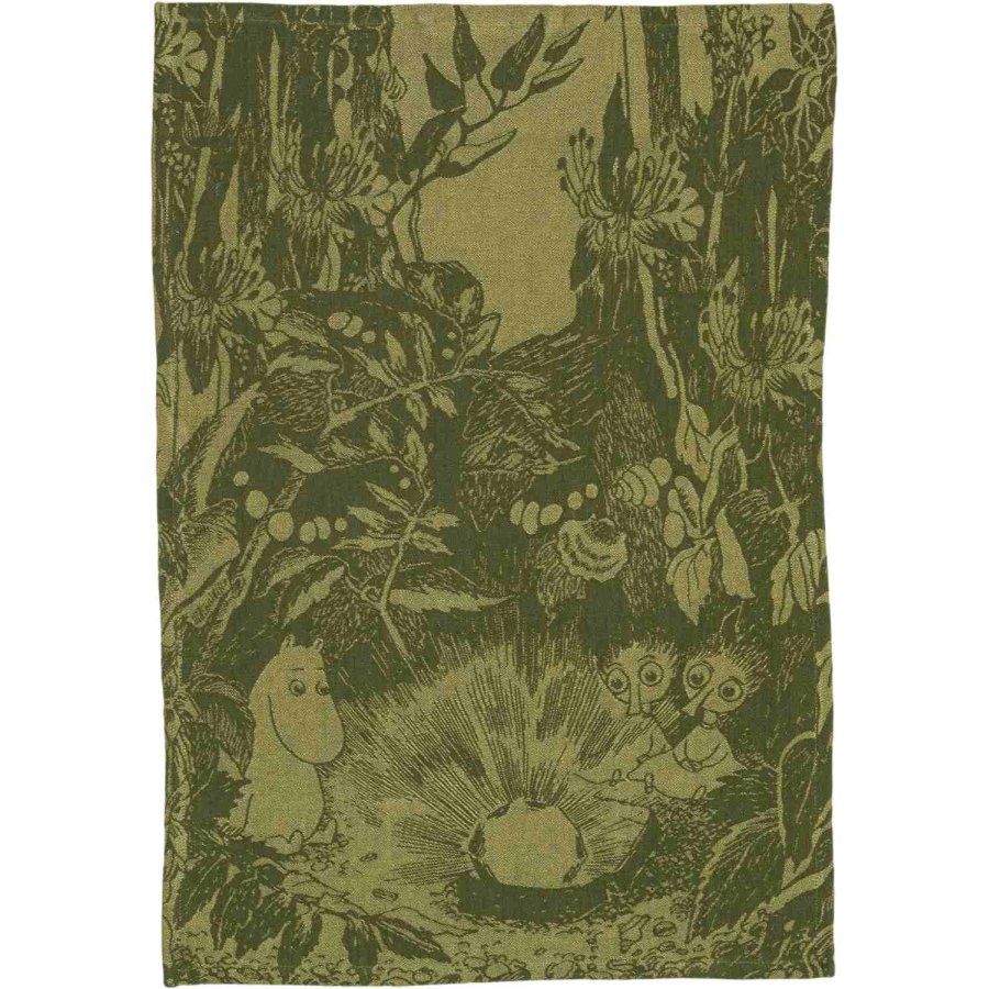 Moomin Arabia Mumin Geschirrtuch 45x65 cm, Forest Green