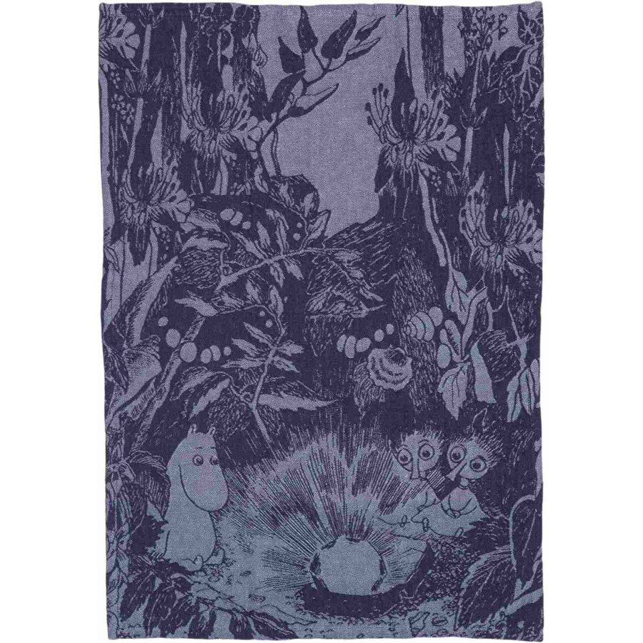 Moomin Arabia Mumin Geschirrtuch 45x65 cm, Forest Blue