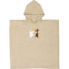 Moomin Arabia Mumin Kapuzenponcho 72x72 cm, Weltraumabenteuer/Beige