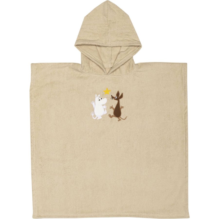 Moomin Arabia Mumin Kapuzenponcho 72x72 cm, Weltraumabenteuer/Beige