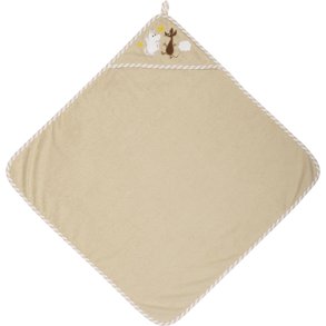 Moomin Arabia Mumin Baby-Handtuch 80x80 cm, Weltraumabenteuer/Beige